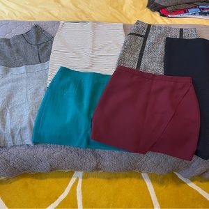 Bundle of seven (7) work skirts, all medium or 6/8
